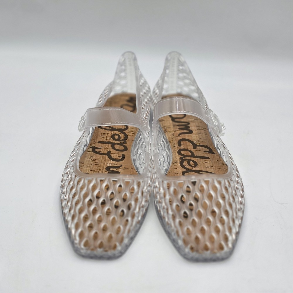 Sam Edelman Jelly 'Michaela' Mary Jane Clear Flats Womens SIZE 10 - NWOB - Picture 3 of 8